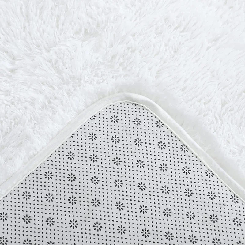 Pink Bedroom Carpet For Children's Room Cute Girls Floor Soft Mat Living Room Decoration White Fluffy Large Kids Bedside Rugs