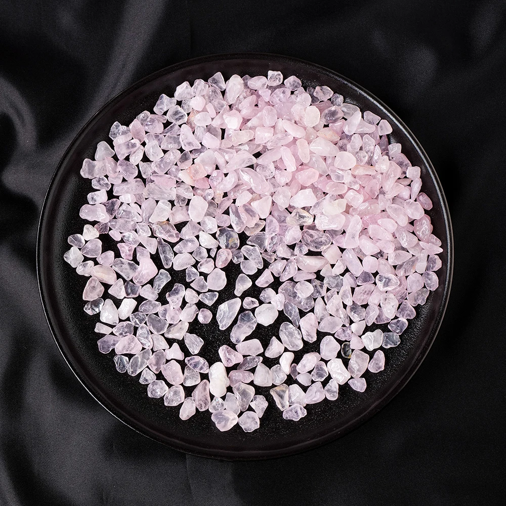 100g/bag Natural Stones Rose Quartz Material Crystal Gravel Stone Chips Ore Minerals Reiki Specimen Gemstones Aquarium Decor