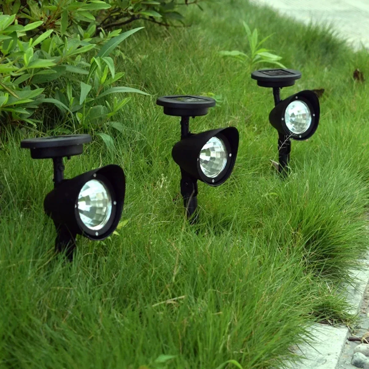 9/4 LED Solar LED Light Spotlights Outdoor IP65 Waterproof Lights Brightness Adjustable for Garden Backyard Driveway Patio Decor