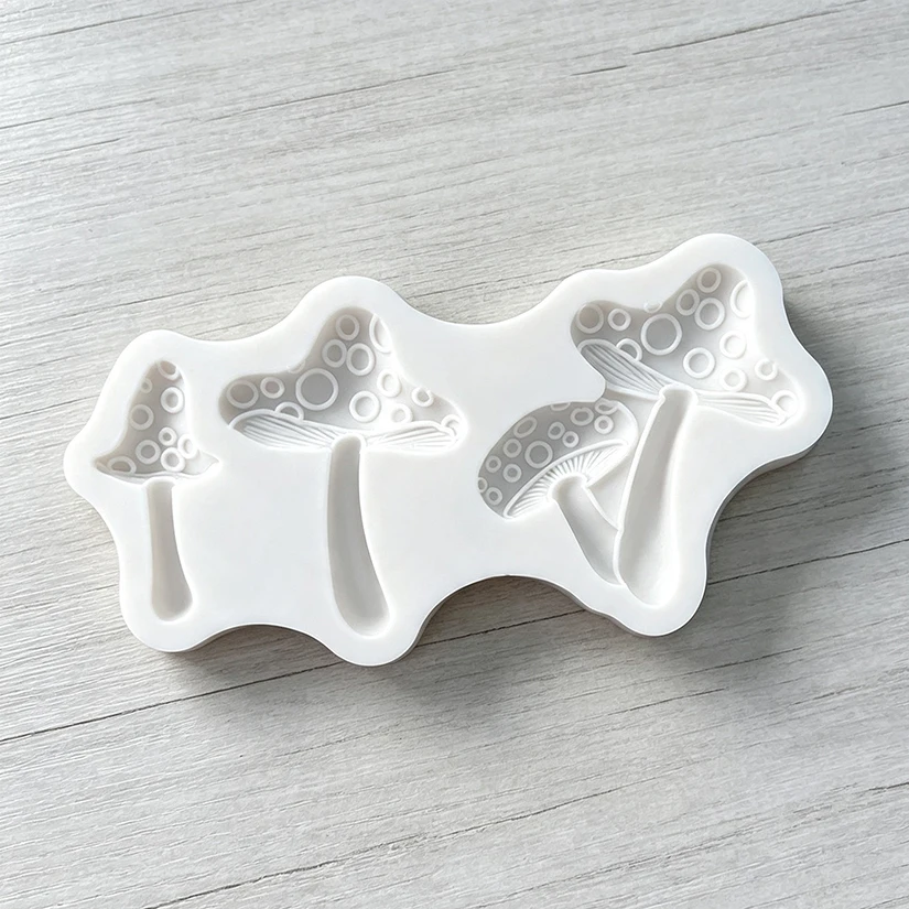 Mushroom Silicone Mold Sugarcraft Chocolate Cupcake Baking Mold Resin Fondant Cake Decorating Tools