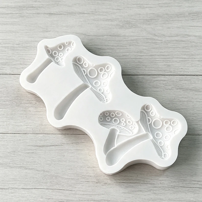 Mushroom Silicone Mold Sugarcraft Chocolate Cupcake Baking Mold Resin Fondant Cake Decorating Tools