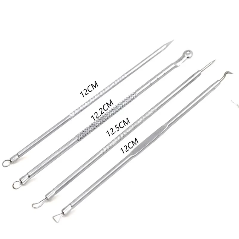 4Pcs Blackhead Remover Acne Needle Facial Cleansing Acne Extractor Remove Blackhead Pores Cleaning Tools