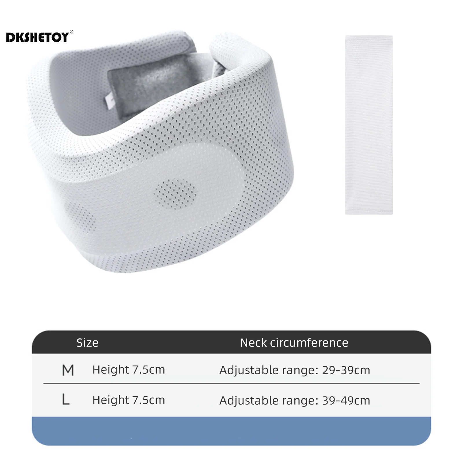 Adjustable Neck Support Cervical Pillow Neck Brace Cervical Traction Collar for Airplane Travel Sleeping Support Pad