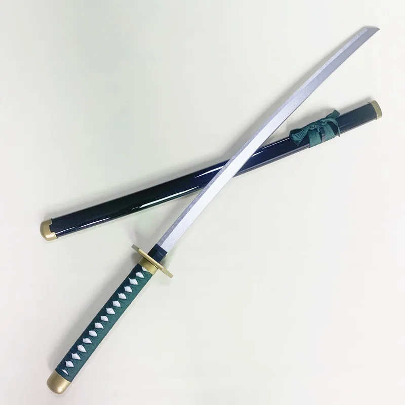 Anime Bleach Katana Wooden Ninja Blade Knife Aizen Sousuke Cosplay Prop Sword Real Sized Japanese Katana Samurai Sabre Toy Gift