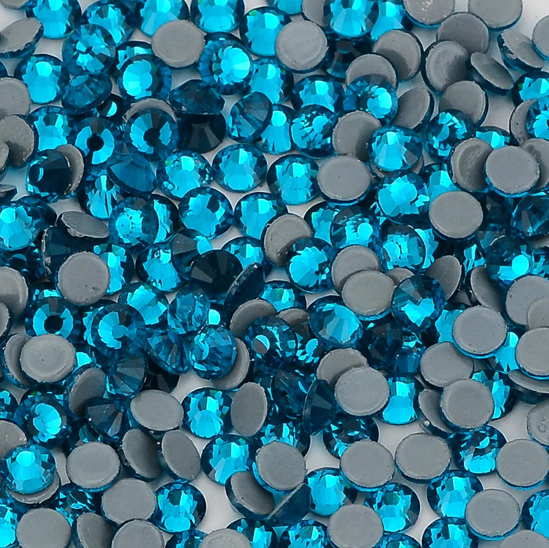 QIIY SS6-SS20 1440Pcs Top Glass Crystal Hotfix Rhinestones Flatback Glitter Stones Nail Art Decorations DIY Accessoriesries