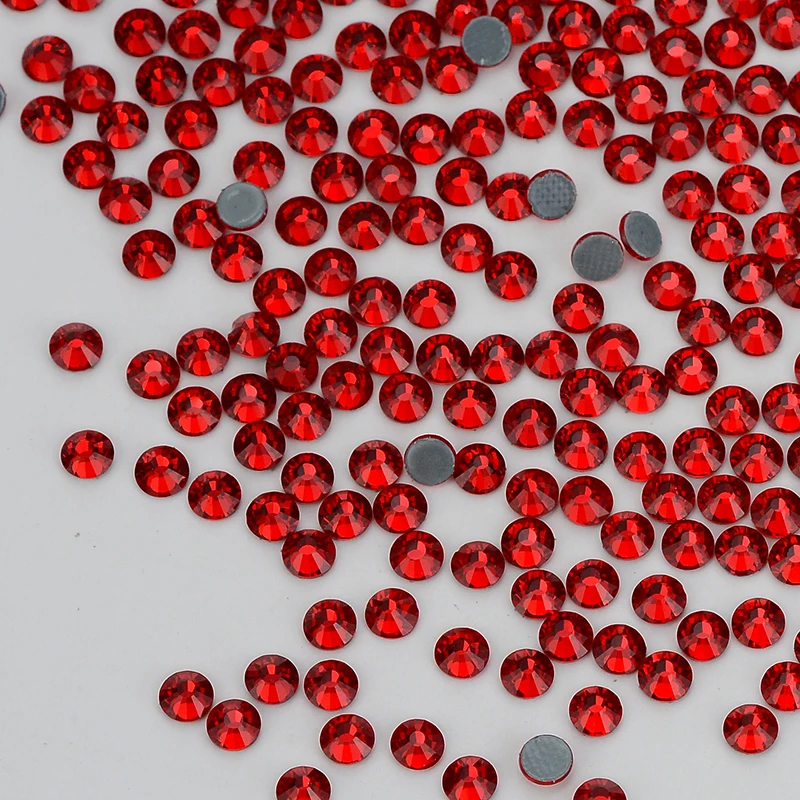 QIIY SS6-SS20 1440Pcs Top Glass Crystal Hotfix Rhinestones Flatback Glitter Stones Nail Art Decorations DIY Accessoriesries