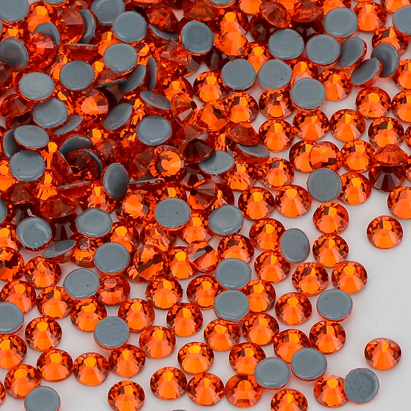 QIIY SS6-SS20 1440Pcs Top Glass Crystal Hotfix Rhinestones Flatback Glitter Stones Nail Art Decorations DIY Accessoriesries
