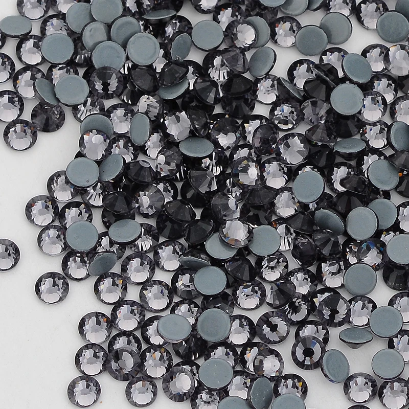 QIIY SS6-SS20 1440Pcs Top Glass Crystal Hotfix Rhinestones Flatback Glitter Stones Nail Art Decorations DIY Accessoriesries