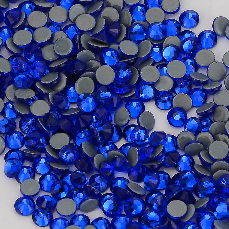 QIIY SS6-SS20 1440Pcs Top Glass Crystal Hotfix Rhinestones Flatback Glitter Stones Nail Art Decorations DIY Accessoriesries
