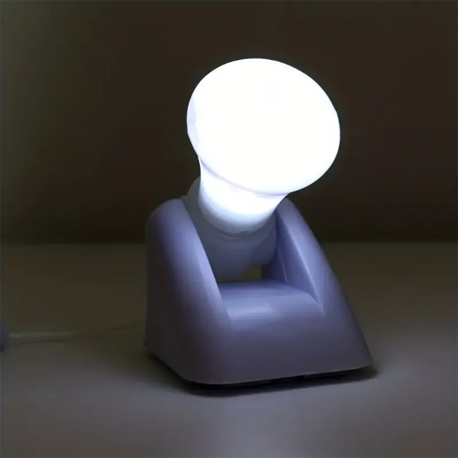 1 unique retro drawstring light bulb with large angle illumination, powered by batteries, suitable for reading and working indoo