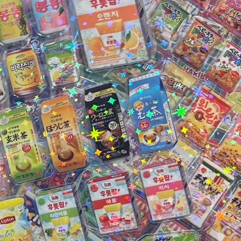 10pcs Snack Food Packaging Stickers For Phone PET Waterproof Cartoon Scrapbook Sticker Journaling Stationery Kawaii