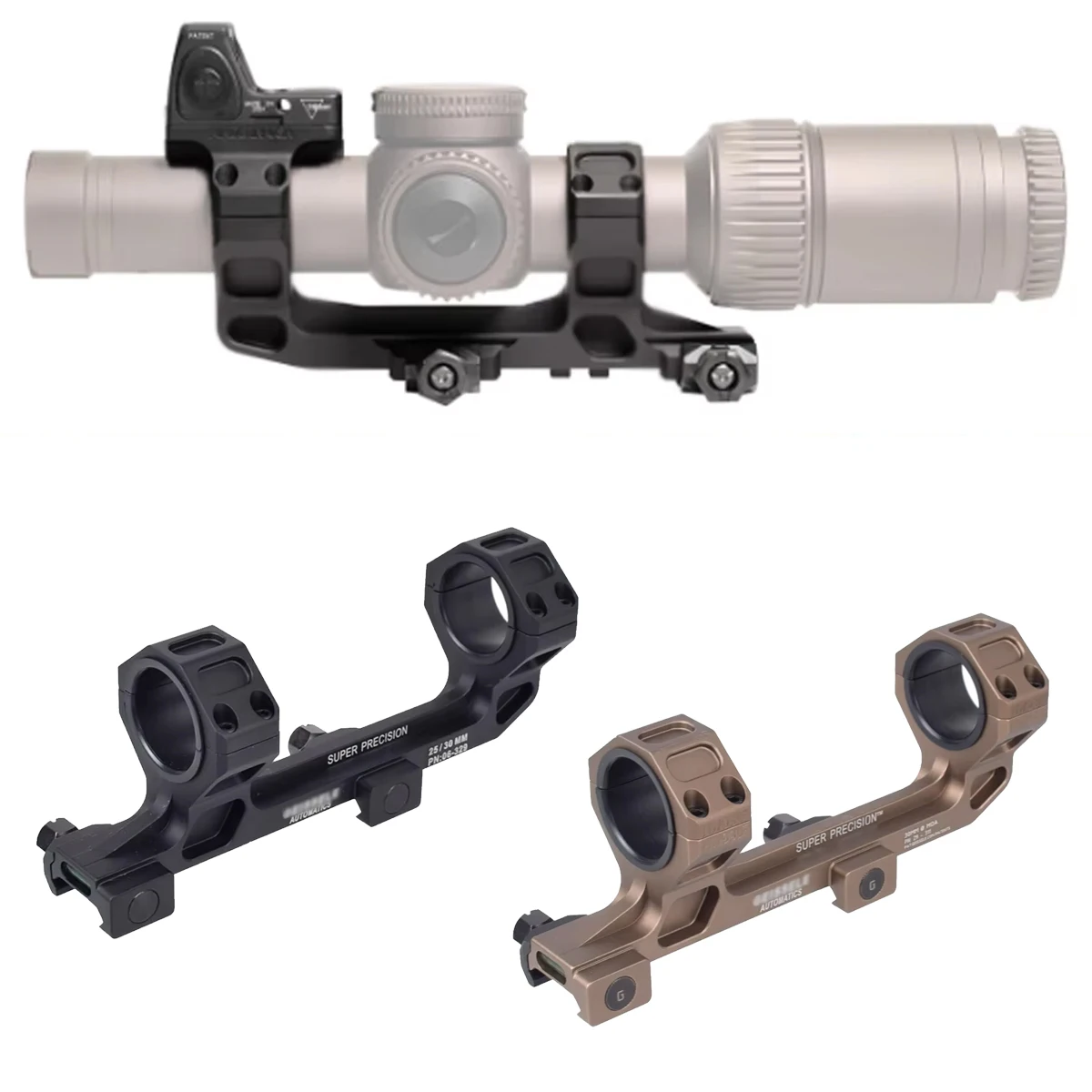 Tactical GEISSELE Automatics M4 M16 Ar15 Optic Scope Mount 25.4mm/30mm QD Rings Optical Bubble Level For 20mm Picatinny Rail