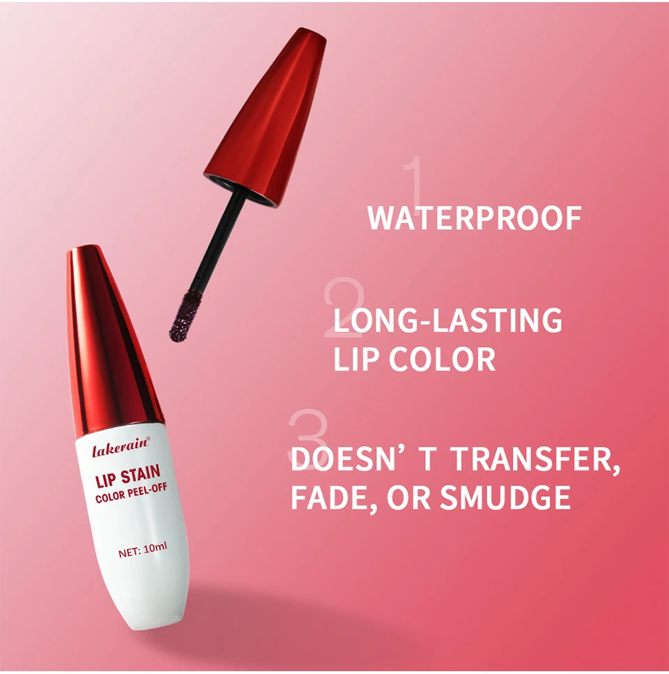 Lip Stain Peel Off 24 Hours Water Resistant Lipsticks Makeup Liquid Lipstick Matte Lipstick for Lips Stick Free Shipping Ink