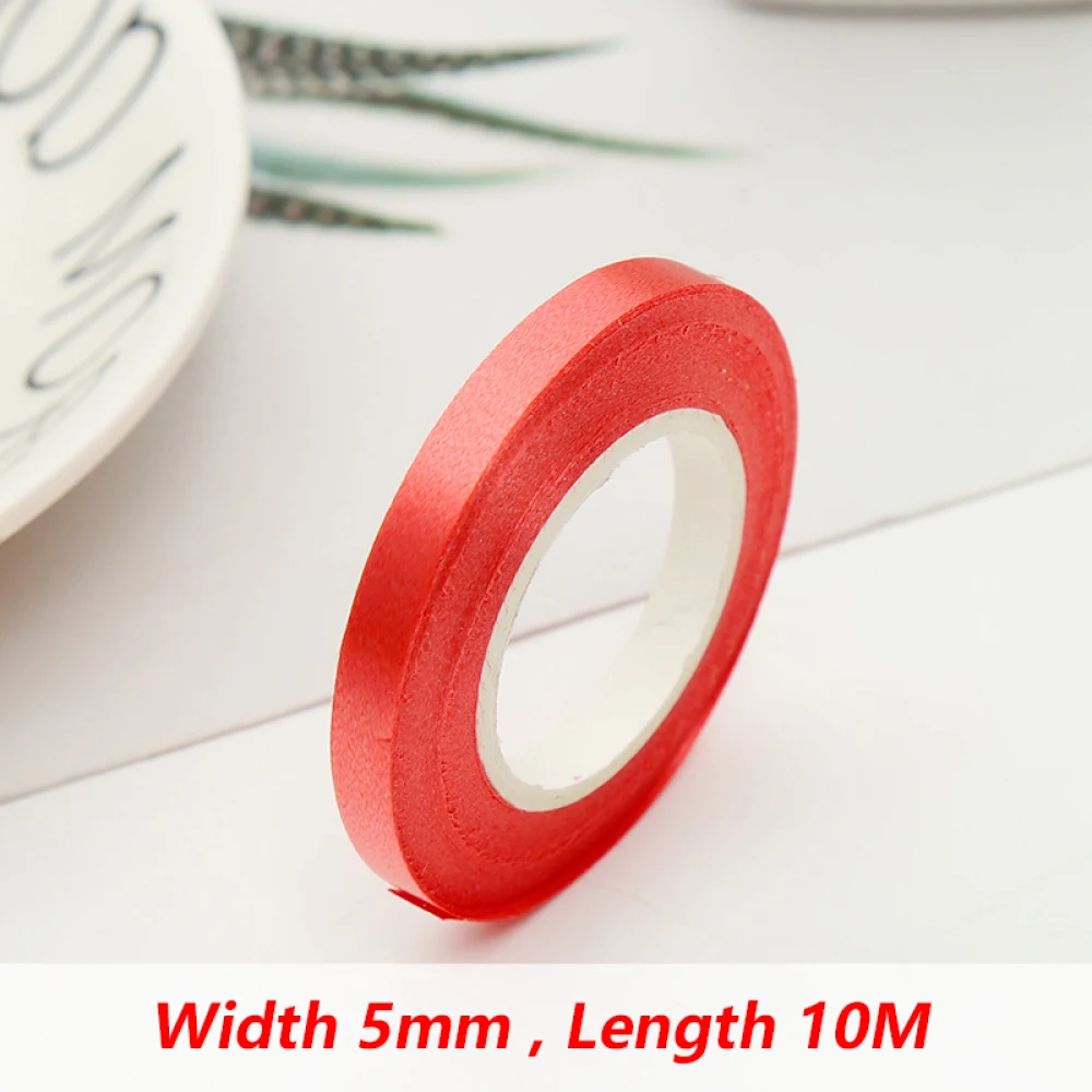Balloon Ribbon Birthday Decor 10Meter/Rolls 5mm Birthday Party Decor Wedding Balloon Laser Rope Satin Ribbons Party Decoration