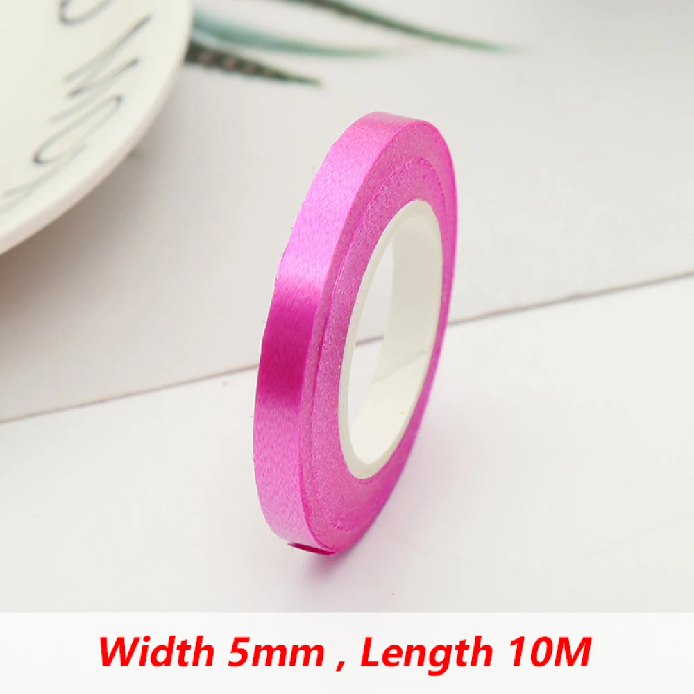 Balloon Ribbon Birthday Decor 10Meter/Rolls 5mm Birthday Party Decor Wedding Balloon Laser Rope Satin Ribbons Party Decoration