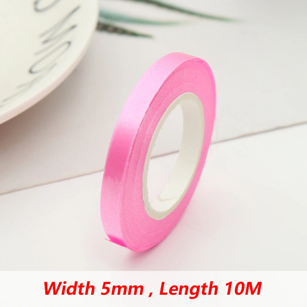 Balloon Ribbon Birthday Decor 10Meter/Rolls 5mm Birthday Party Decor Wedding Balloon Laser Rope Satin Ribbons Party Decoration