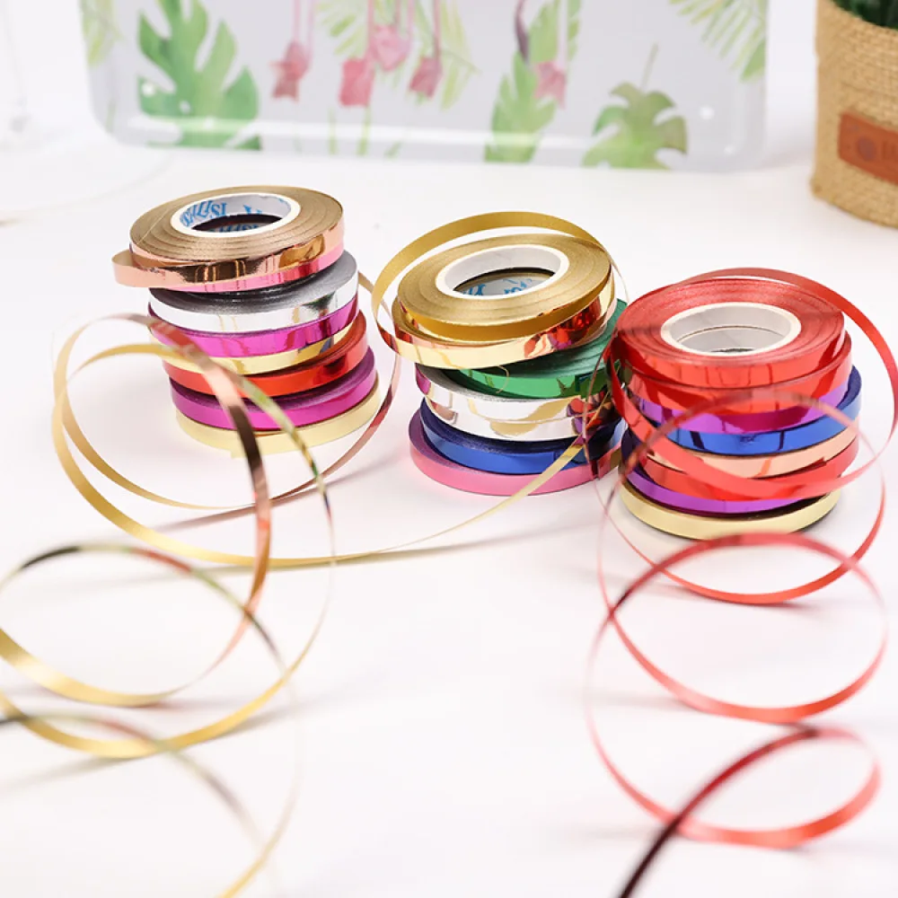 Balloon Ribbon Birthday Decor 10Meter/Rolls 5mm Birthday Party Decor Wedding Balloon Laser Rope Satin Ribbons Party Decoration