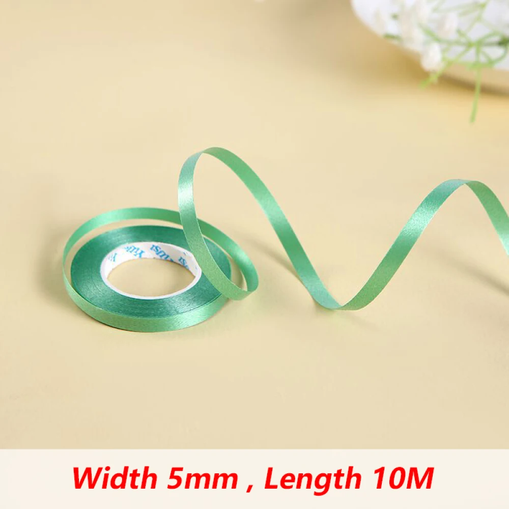 Balloon Ribbon Birthday Decor 10Meter/Rolls 5mm Birthday Party Decor Wedding Balloon Laser Rope Satin Ribbons Party Decoration