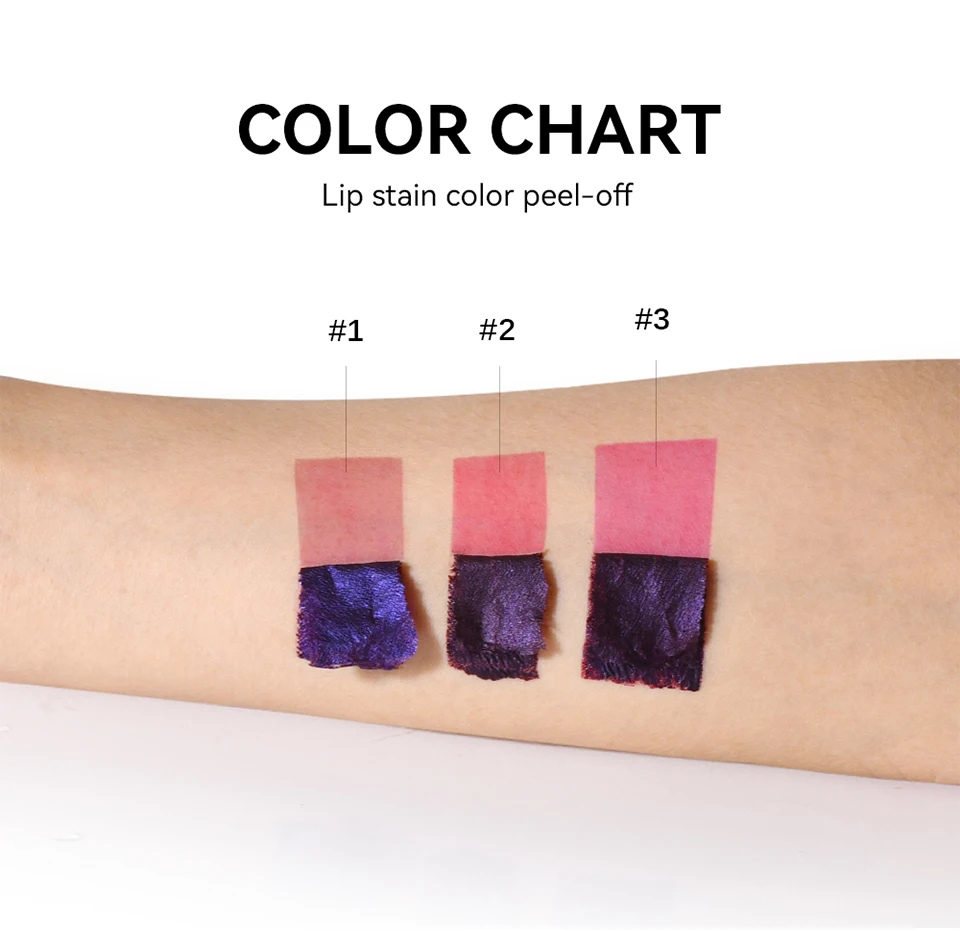 Peel Off Rose Pink Lip Gloss Matte Outline Contour Tattoo Lip Stain Waterproof Transfer Resistant Tear Off Natural Lip Tint