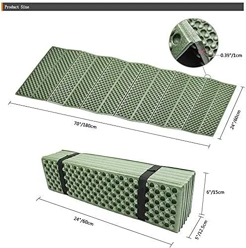 Moisture-Proof Pad Tent Sleeping Pad Tent Mat Foam Camping Mat Folding Picnic Mat Soft Compact Cushion Foldable Backpack