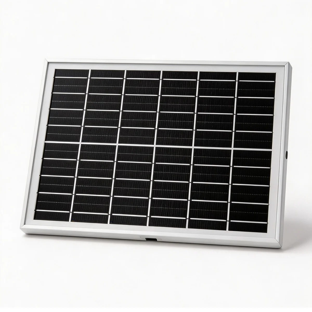 10W 6V Outdoor Portable Solar Panel Charger Waterproof 6.7ft Cord 2-in-1 Micro USB Type-C for Security Camera USB Powered Device