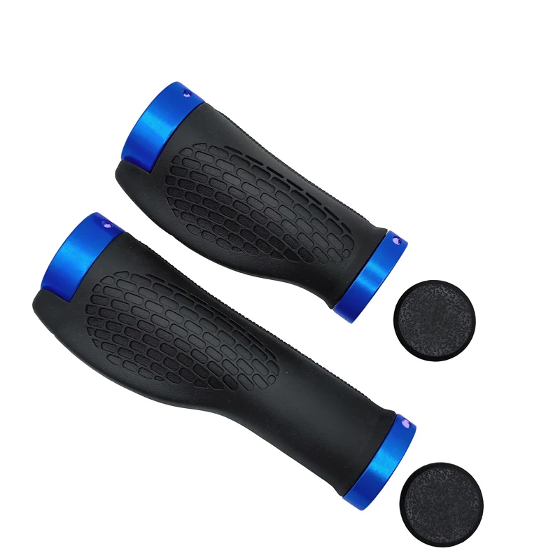 PE Rubber MTB Bike Grips Handlebar Cover Rubber Soft Anti-Skid Bicycle Grip Alloy Lock Bar BMX Handle Cuffs Cycling Accessories