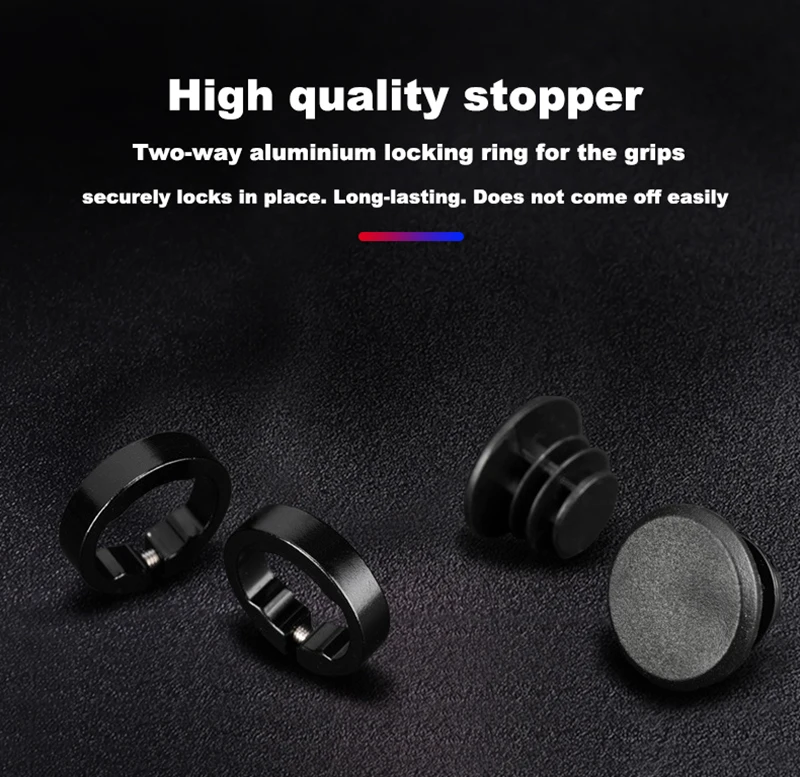 PE Rubber MTB Bike Grips Handlebar Cover Rubber Soft Anti-Skid Bicycle Grip Alloy Lock Bar BMX Handle Cuffs Cycling Accessories