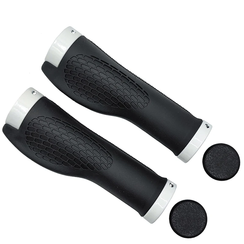 PE Rubber MTB Bike Grips Handlebar Cover Rubber Soft Anti-Skid Bicycle Grip Alloy Lock Bar BMX Handle Cuffs Cycling Accessories