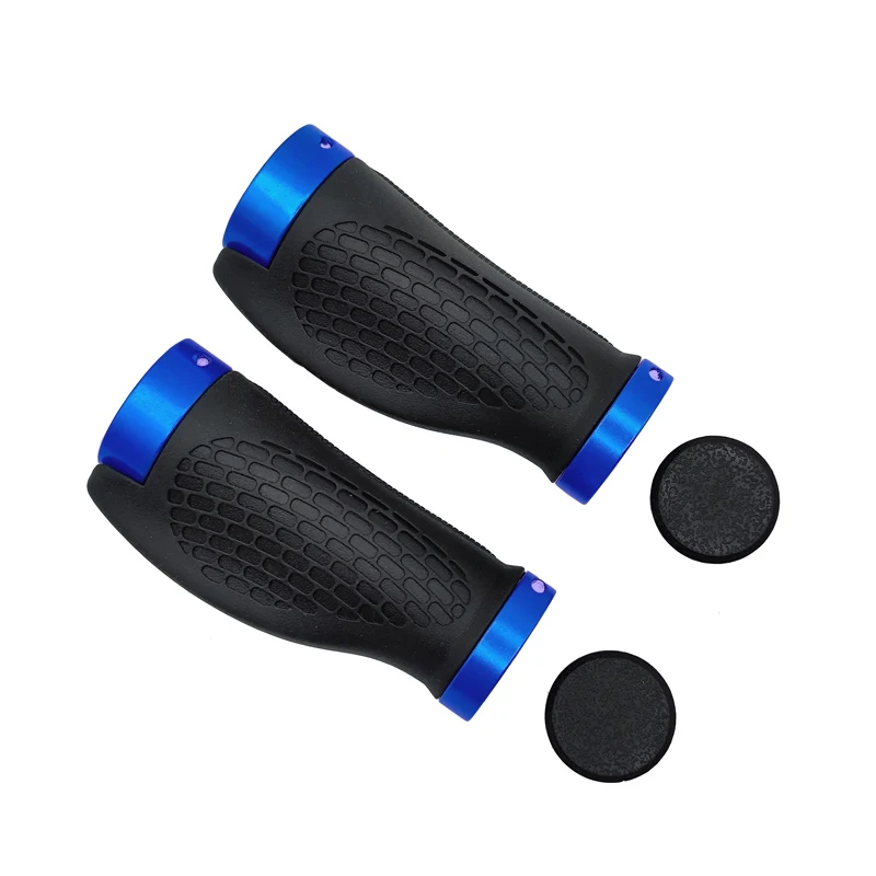 PE Rubber MTB Bike Grips Handlebar Cover Rubber Soft Anti-Skid Bicycle Grip Alloy Lock Bar BMX Handle Cuffs Cycling Accessories
