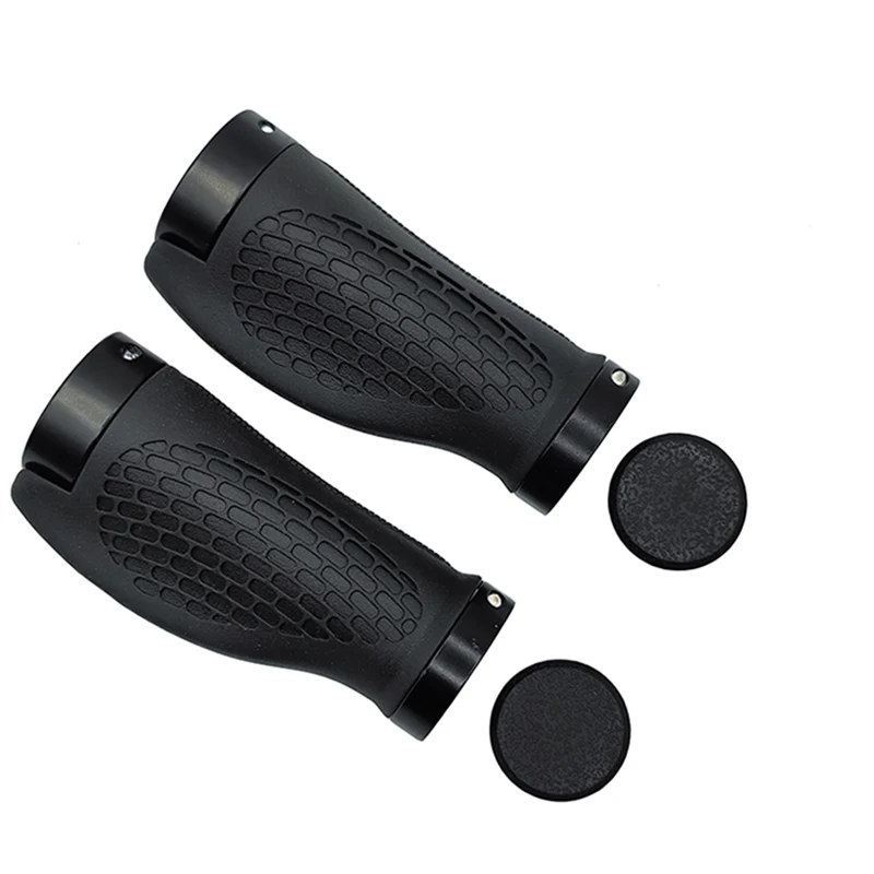 PE Rubber MTB Bike Grips Handlebar Cover Rubber Soft Anti-Skid Bicycle Grip Alloy Lock Bar BMX Handle Cuffs Cycling Accessories
