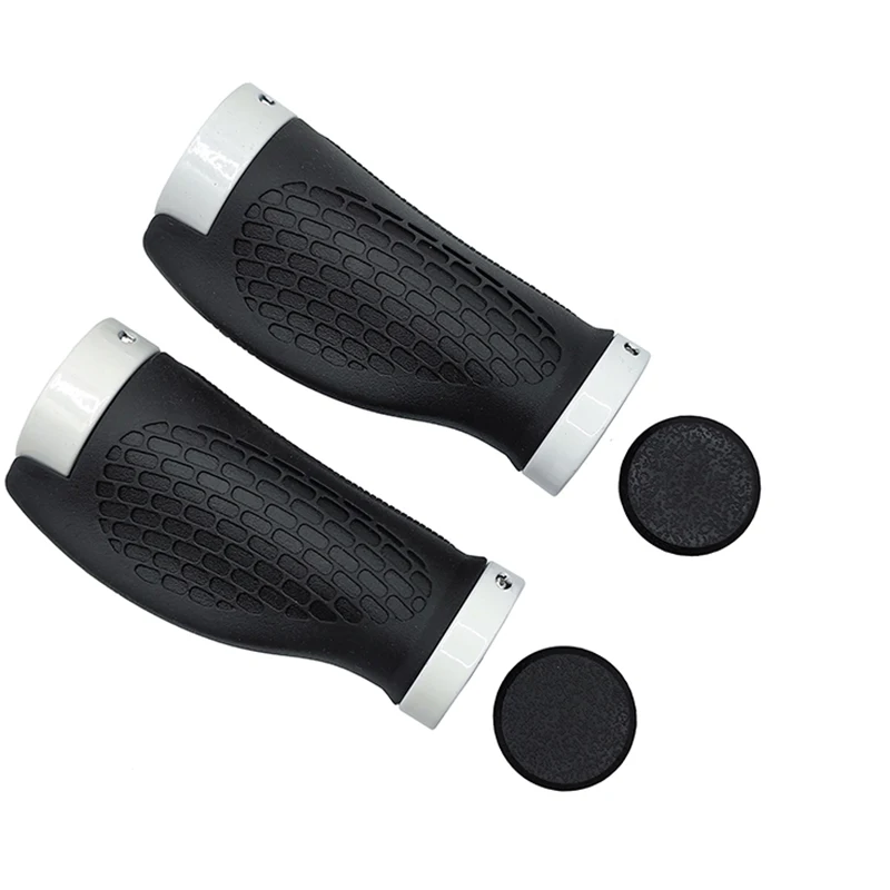 PE Rubber MTB Bike Grips Handlebar Cover Rubber Soft Anti-Skid Bicycle Grip Alloy Lock Bar BMX Handle Cuffs Cycling Accessories