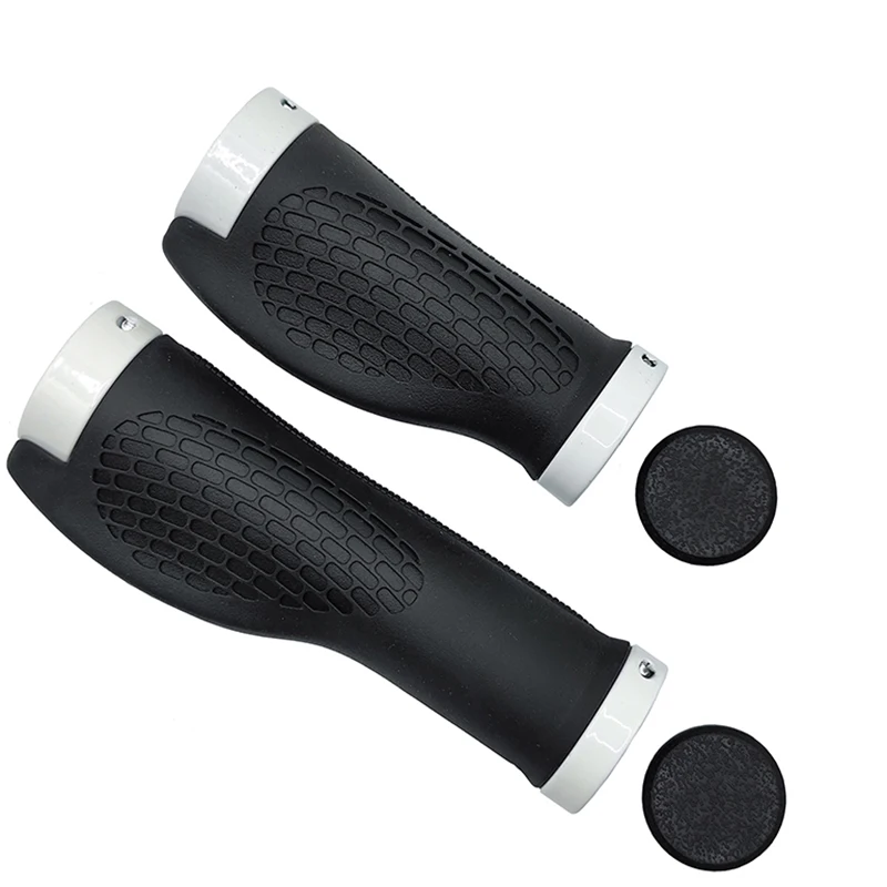 PE Rubber MTB Bike Grips Handlebar Cover Rubber Soft Anti-Skid Bicycle Grip Alloy Lock Bar BMX Handle Cuffs Cycling Accessories