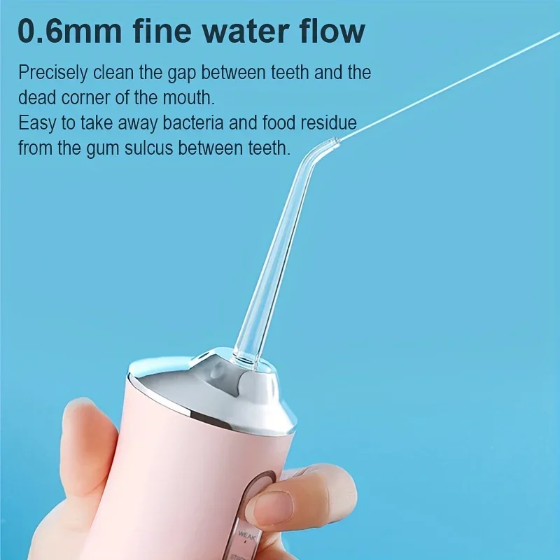 4-Pack GentleCare Water Flosser Tips - Easy-to-Attach, Durable Plastic Nozzles for a Hygienic Clean, Convenient Replacement