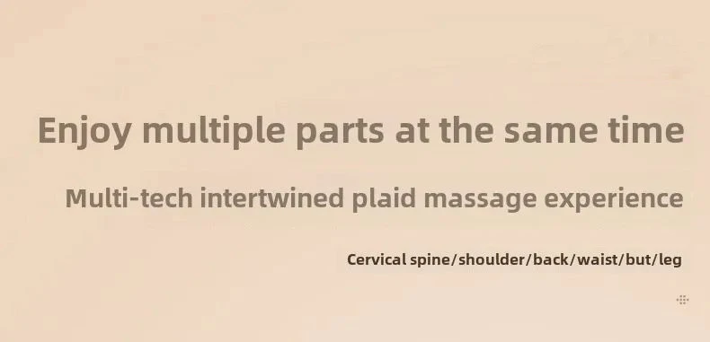 Multifunctional Lumbar Traction Massage Mattress Cushion Full Body Electric Shoulder Neck Waist Back Vibrations Removable Gift