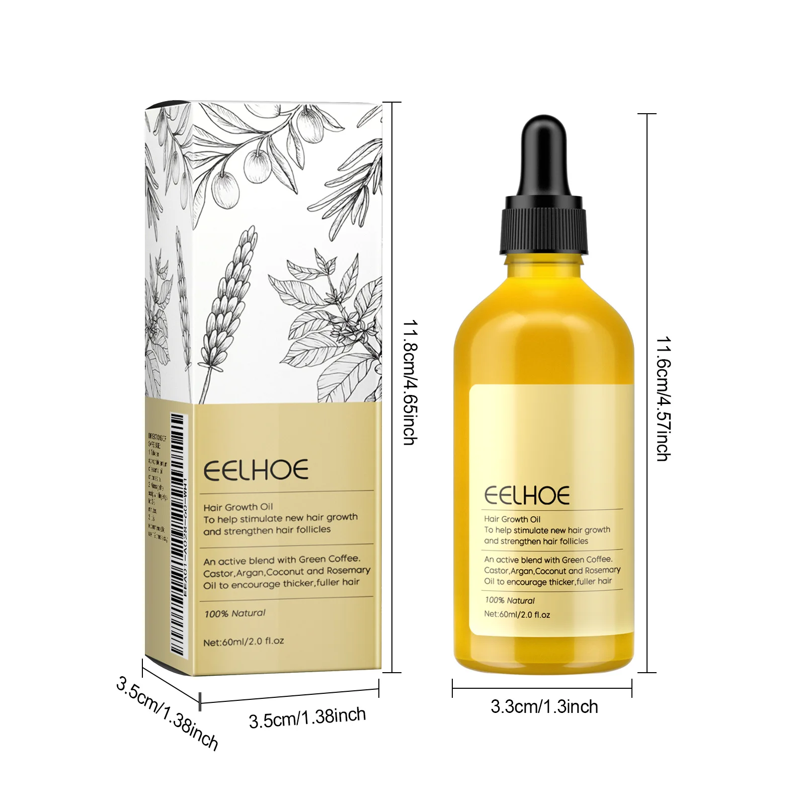 60ml Rosemary Dense Hair Essential Oil Veganic Lavender Repair Hairs Damage Prevent Hair Loss Smooth Hairs Nourish Hair Care Oil