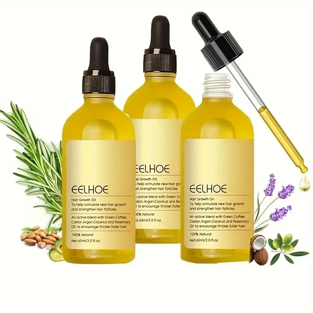 60ml Rosemary Dense Hair Essential Oil Veganic Lavender Repair Hairs Damage Prevent Hair Loss Smooth Hairs Nourish Hair Care Oil