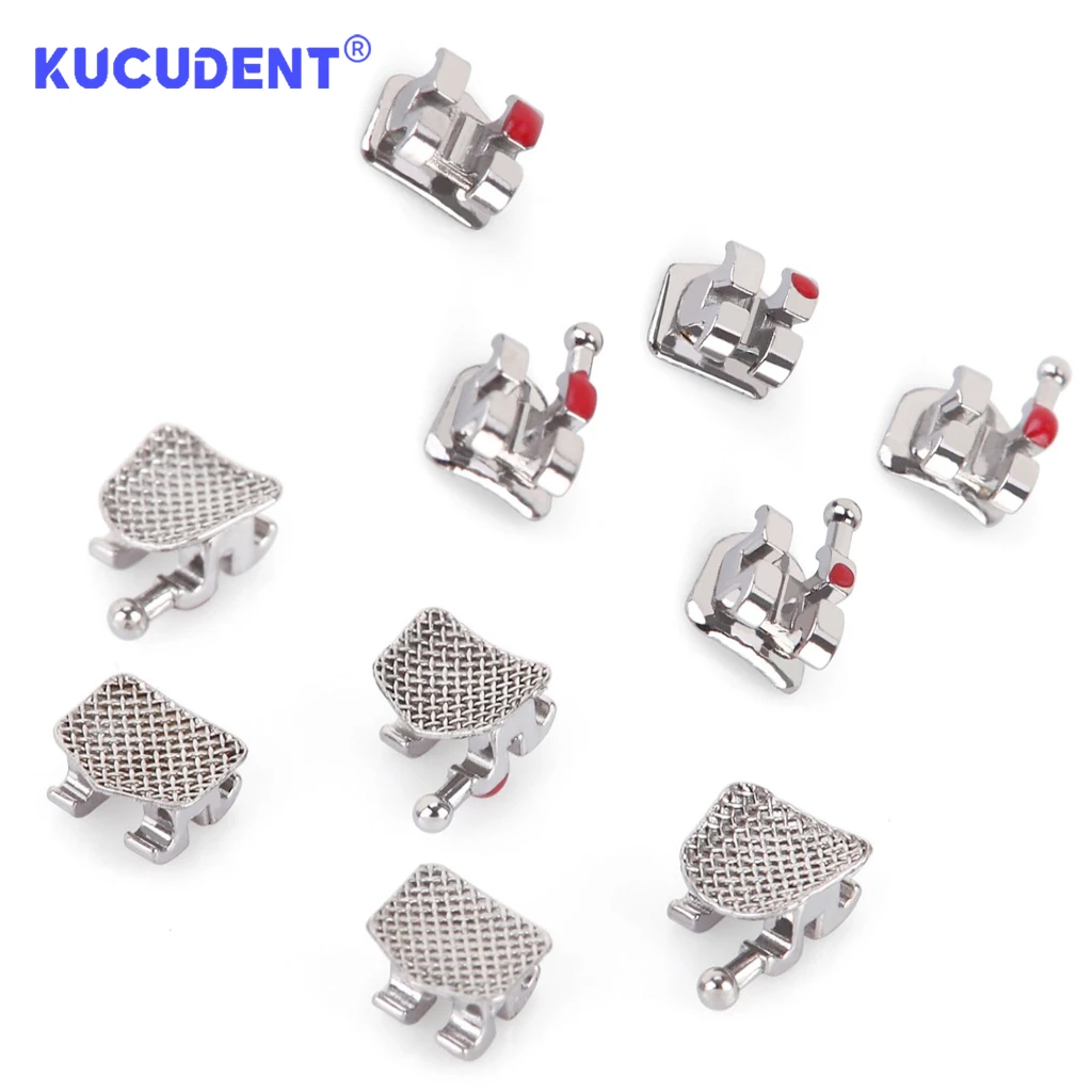 20Pcs/1Pack Dental Orthodontic Brackets Brace Roth/MBT 022 345 Hooks Metal Monoblock Brackets Dentist Treatment Ortho Materials