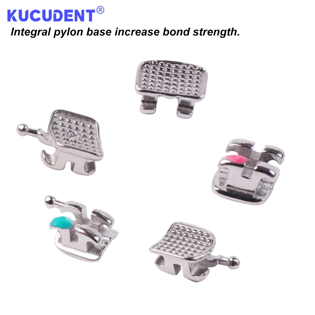 20Pcs/1Pack Dental Orthodontic Brackets Brace Roth/MBT 022 345 Hooks Metal Monoblock Brackets Dentist Treatment Ortho Materials