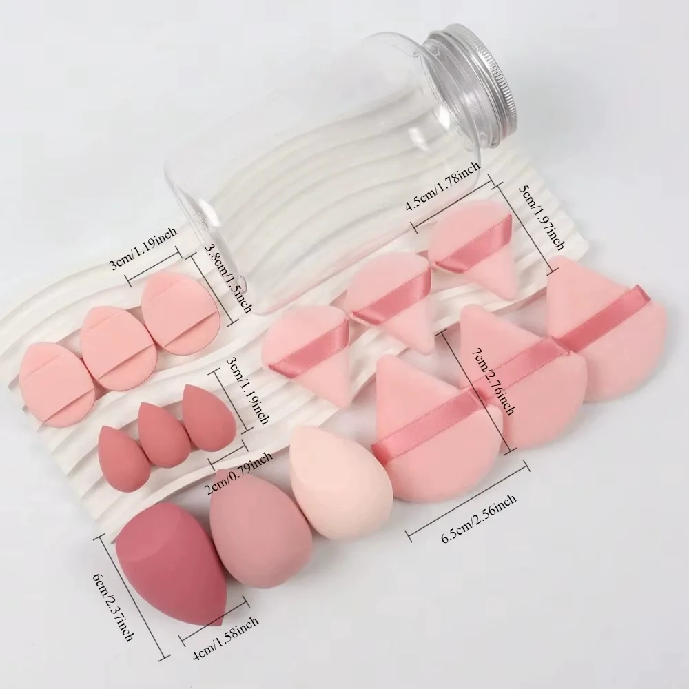 12/15Pcs Makeup Sponge Cosmetic Puff Foundation Sponges Blender Beauty Egg Powder Puffs Women Make Up Accessories Makeup Tools