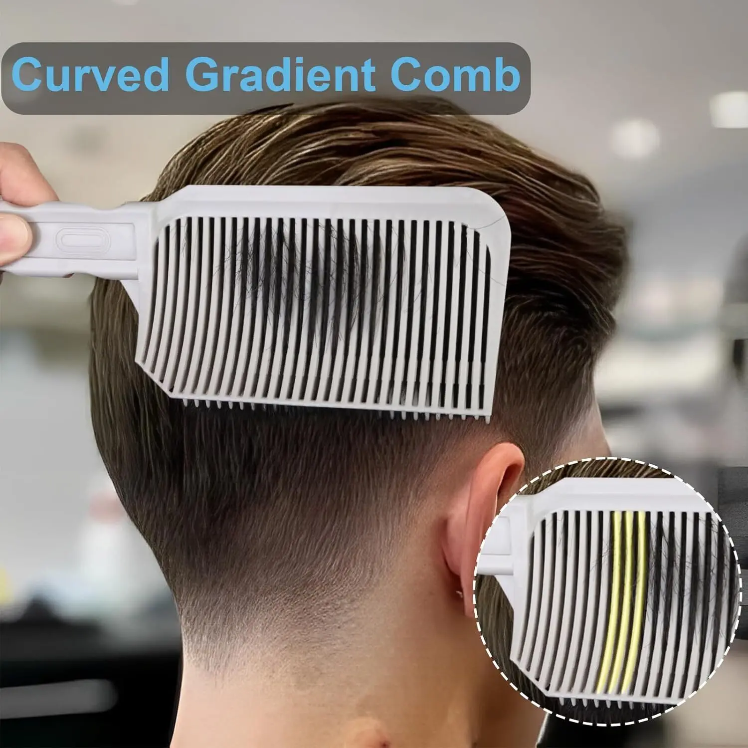 1/2/3Pcs Barber Hair Comb Kit Flat Top Hair Cutting Fading Stying Fade Comb Men Fade Brush Salon Hair Tool Accessories