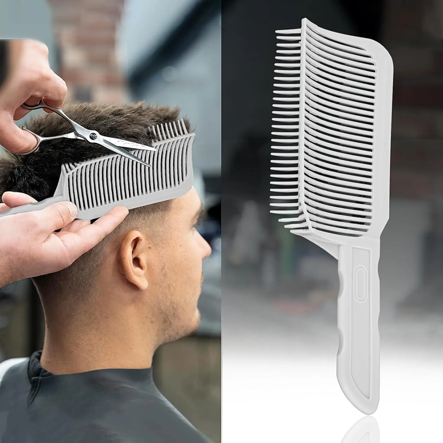 1/2/3Pcs Barber Hair Comb Kit Flat Top Hair Cutting Fading Stying Fade Comb Men Fade Brush Salon Hair Tool Accessories