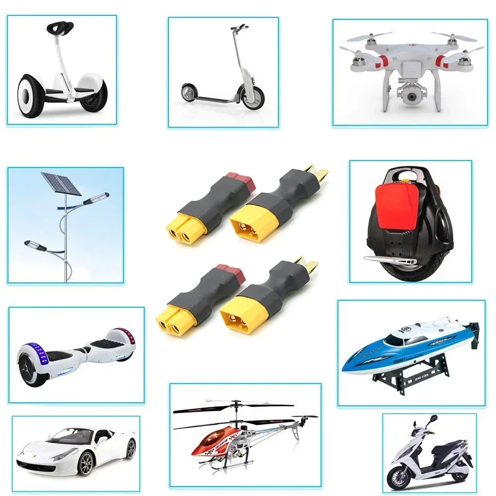 XT60 Male Plug to Dean T Male / T Female Plug to XT60 Female Adapter For RC Helicopter Quadcopter LiPo Battery Plug Connector