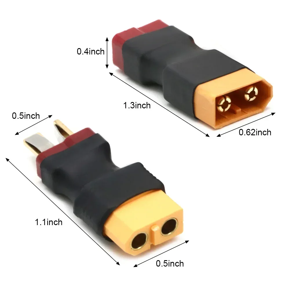 XT60 Male Plug to Dean T Male / T Female Plug to XT60 Female Adapter For RC Helicopter Quadcopter LiPo Battery Plug Connector