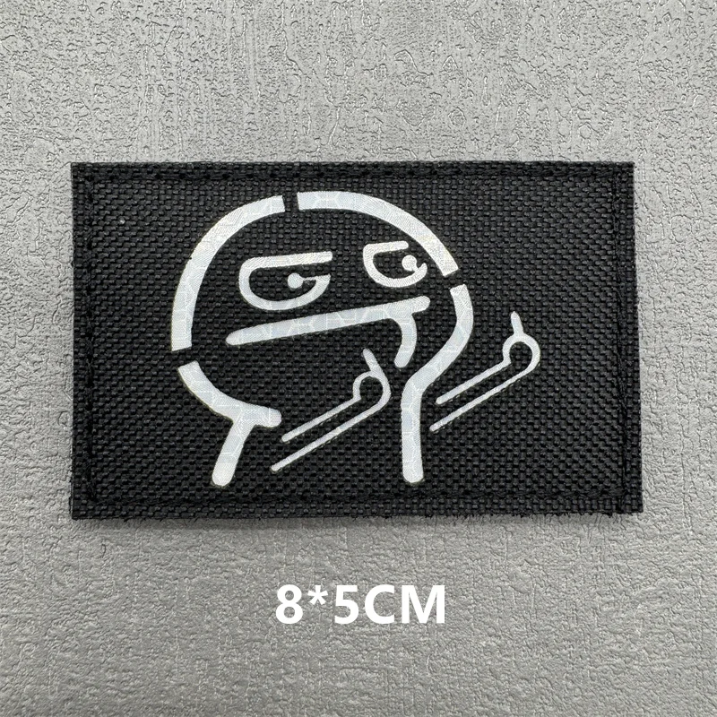 3D Tactical Patches IR Reflective Badge on Backpack Vest Clothing DIY Morale Tactical Badges Hook&Loop Laser Cut Supplies