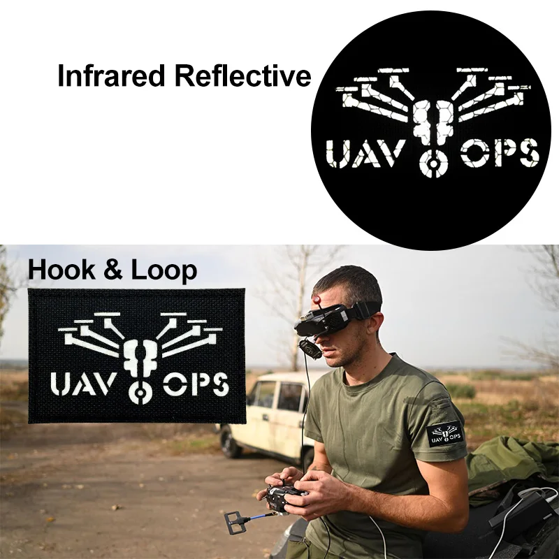 3D Tactical Patches IR Reflective Badge on Backpack Vest Clothing DIY Morale Tactical Badges Hook&Loop Laser Cut Supplies