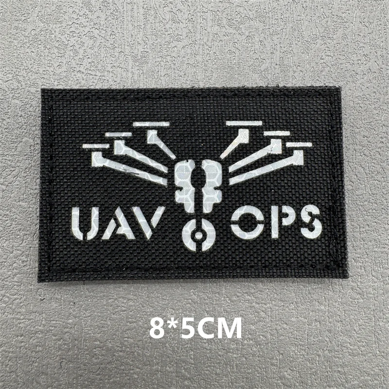3D Tactical Patches IR Reflective Badge on Backpack Vest Clothing DIY Morale Tactical Badges Hook&Loop Laser Cut Supplies