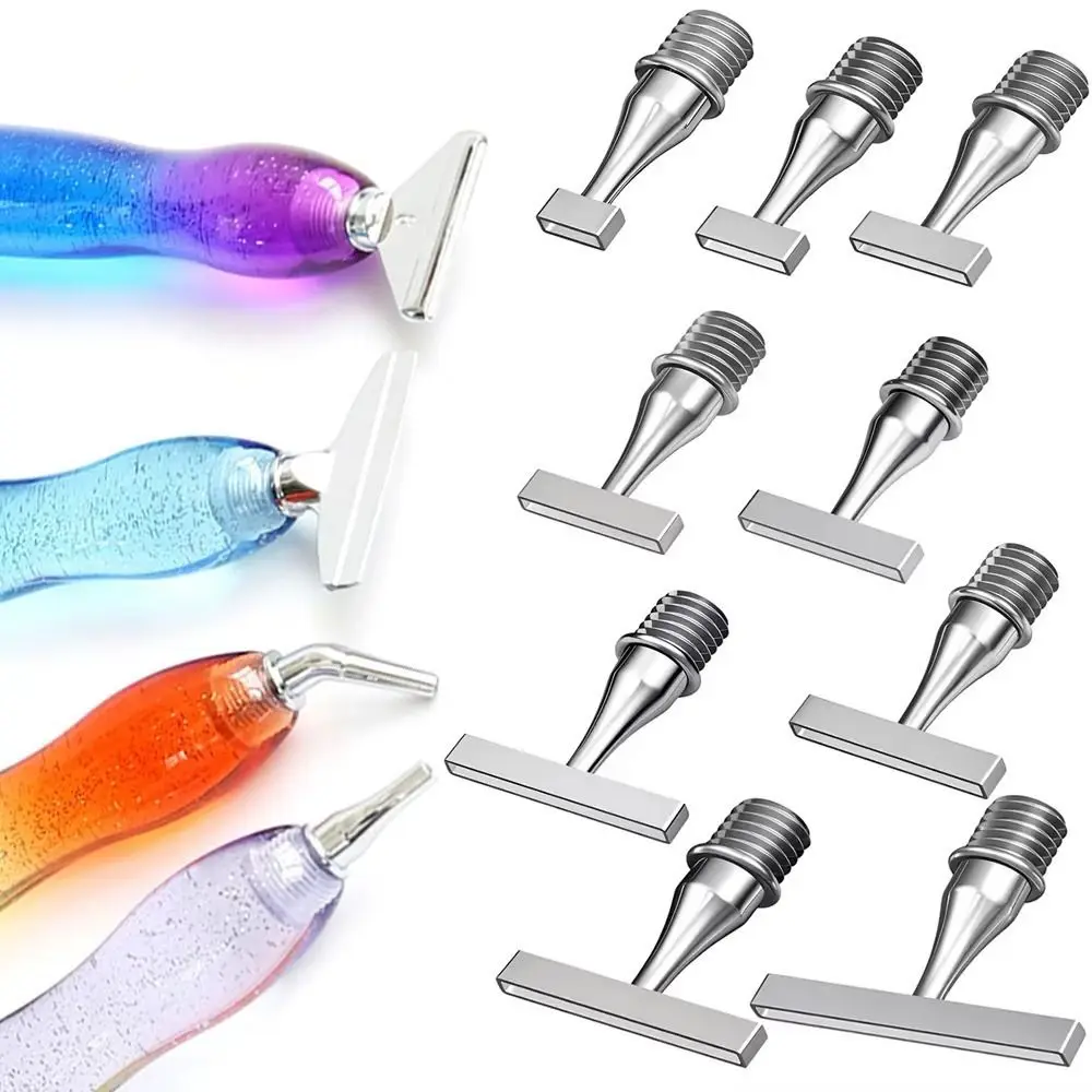 Metal Screw Thread Tips Replaceable Point Drill Pens Heads Diamond Painting Dot Drill Tool Embroidery Cross Stitch Accessories