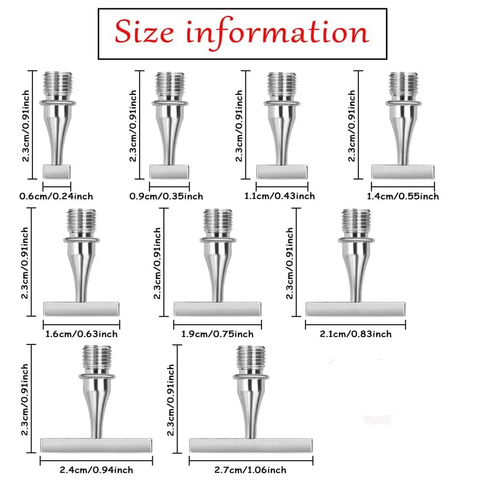 Metal Screw Thread Tips Replaceable Point Drill Pens Heads Diamond Painting Dot Drill Tool Embroidery Cross Stitch Accessories