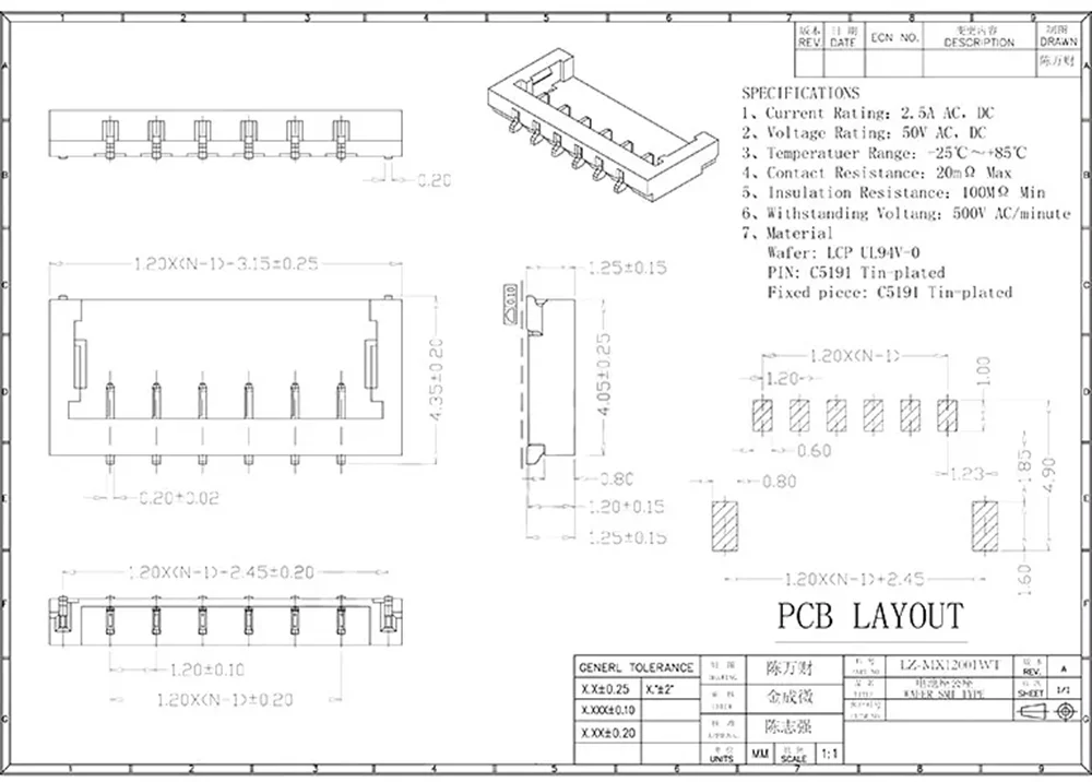 10Pcs/lot 1.2mm Pitch Connector Lithium Battery Wire MX1.2 78171 78172 Cable Socket 2P 3P 4P Single Head 20cm 30AWG