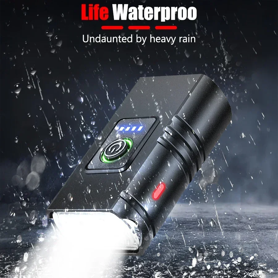 Bright Bicycle Light T6 LED Front USB Rechargeable MTB Mountain Bicycle Lamp 1000LM Bike Headlight Flashlight Cycling Scooter